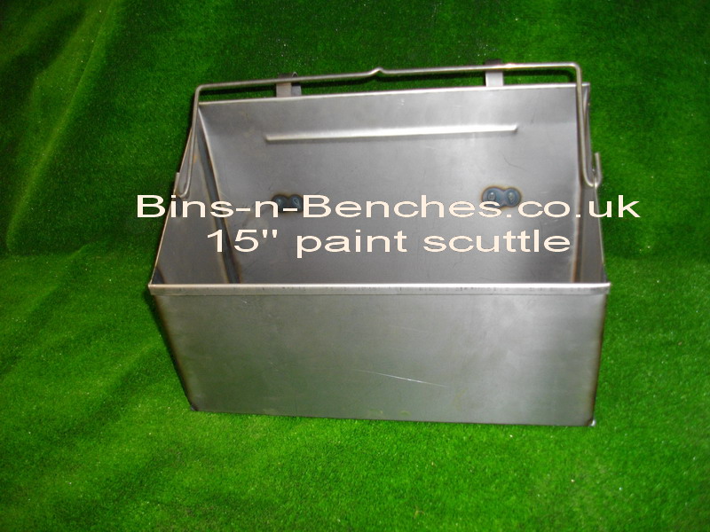 15" paint roller scuttle self colour mild steel finish