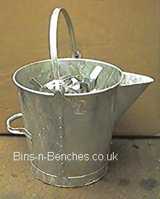 galvanised tar bucket