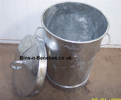 bss galvanised bin