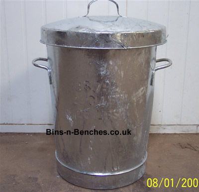 bss galvanised bin